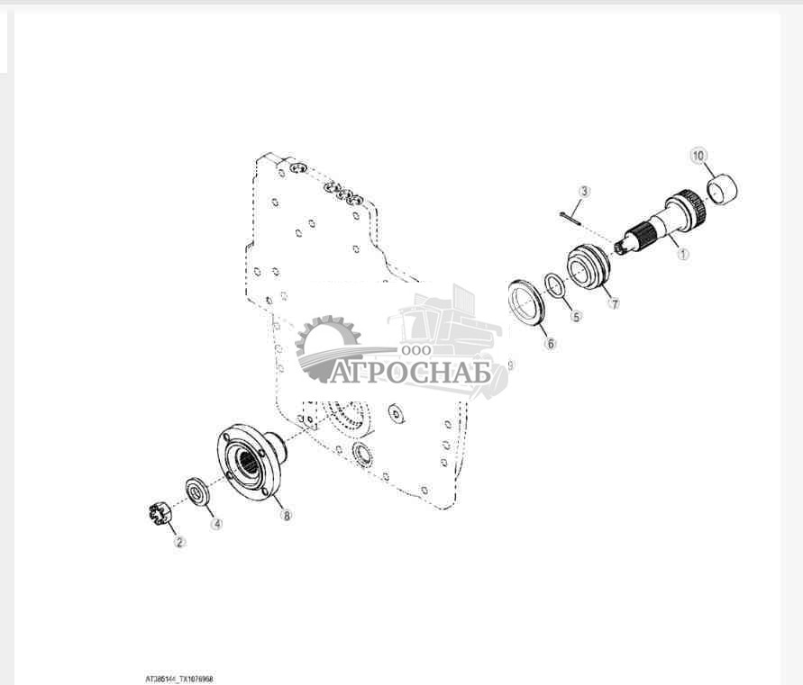 Входная вилка (гидротрансформатор) 